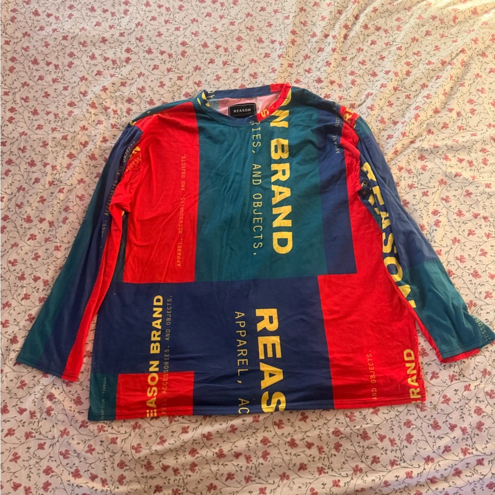 Reason Multicolor Graphic Long Sleeve Tee